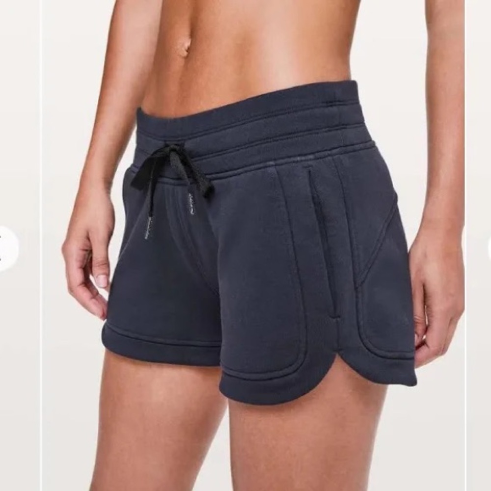Lululemon Hit Reset Cotton Lounge Shorts *3" Midnight Navy Size 4
